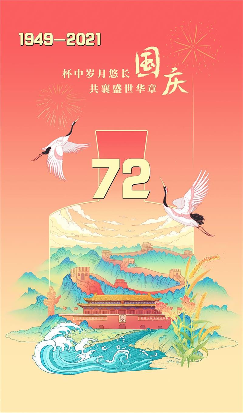 山河壮丽，岁月峥嵘，祝福我们的国家繁荣富强！